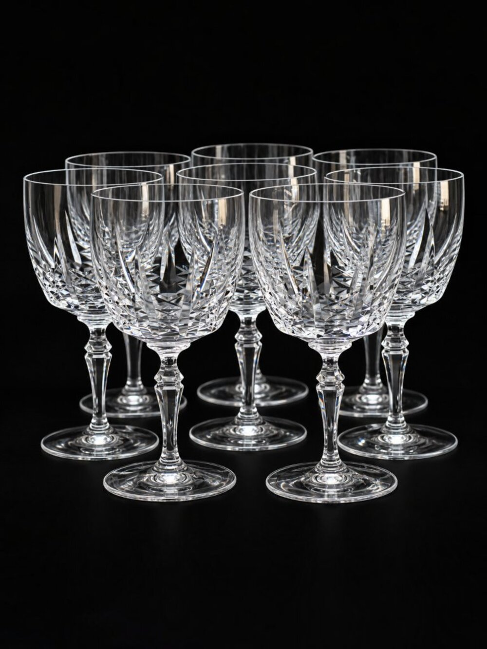 Vintage Spiegelau Nadja Crystal Water Goblets Set of 8 Discontinued Pattern